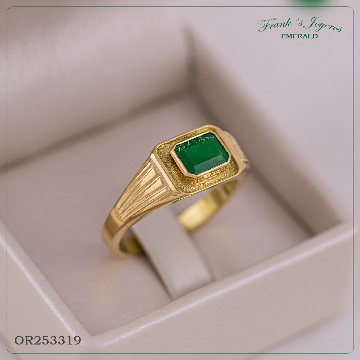 Anillo Caballero Líneas - OR253319