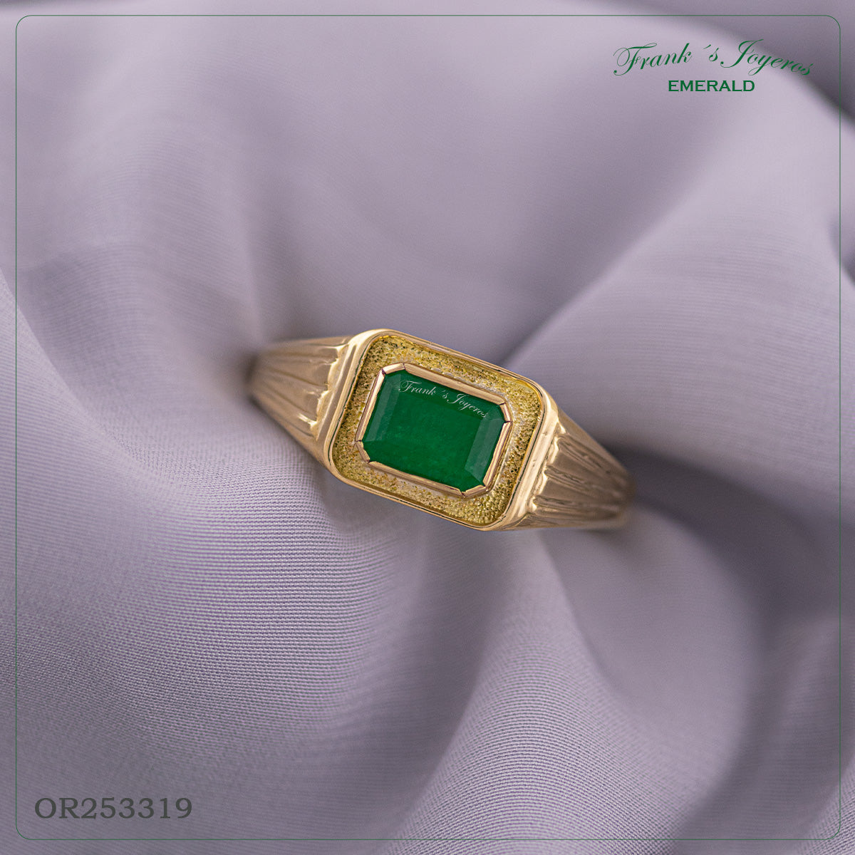 Anillo Caballero Líneas - OR253319